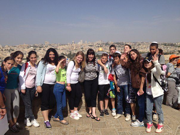 Me with kids overlooking Jerusalem